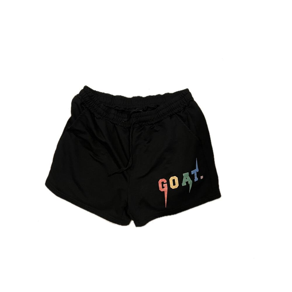 Manfinity GOAT Greatest of All Time Black Shorts Mens M